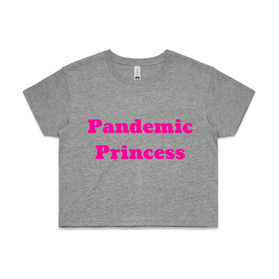 Pandemic Princess Ladies Crop Top Thumbnail