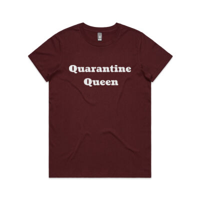 Quarantine Queen Ladies Deep Tone T-shirt  Thumbnail