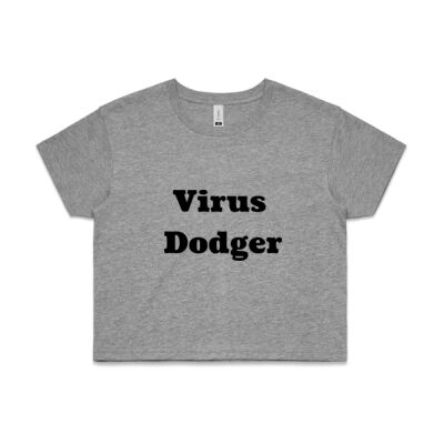Virus Dodger Ladies Crop Top Thumbnail